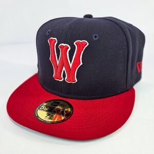 New Era 59FIFTY Washington Nationals Fitted Hat Navy Red Size 7 3/8 NWT